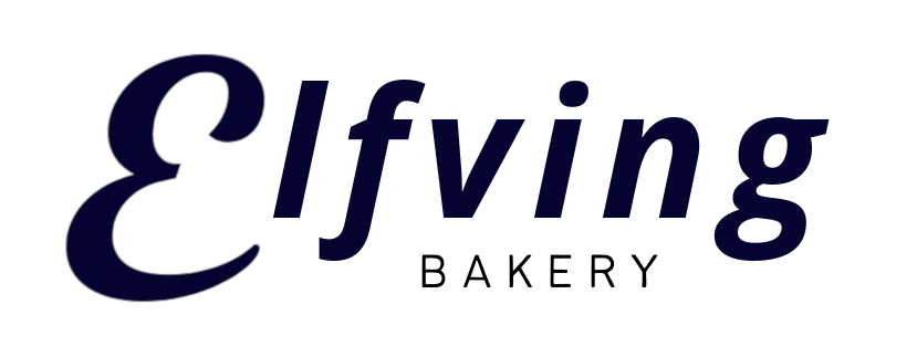 Elfving bakery logo skiss